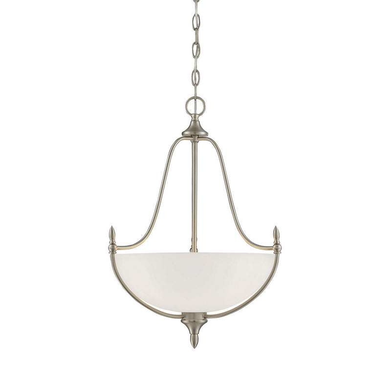 Savoy House Herndon 7-1004-3-SN Three Light Pendant, Satin Nickel Finish - LightingWellCo