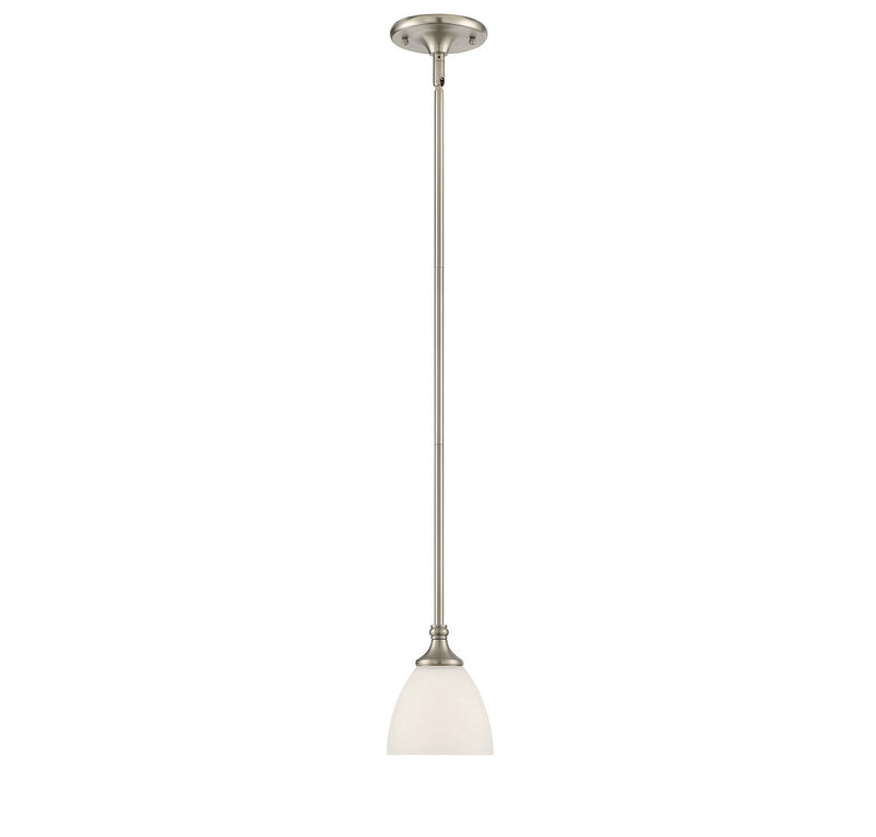 Savoy House Herndon 7-1010-1-SN One Light Mini Pendant, Satin Nickel Finish - LightingWellCo