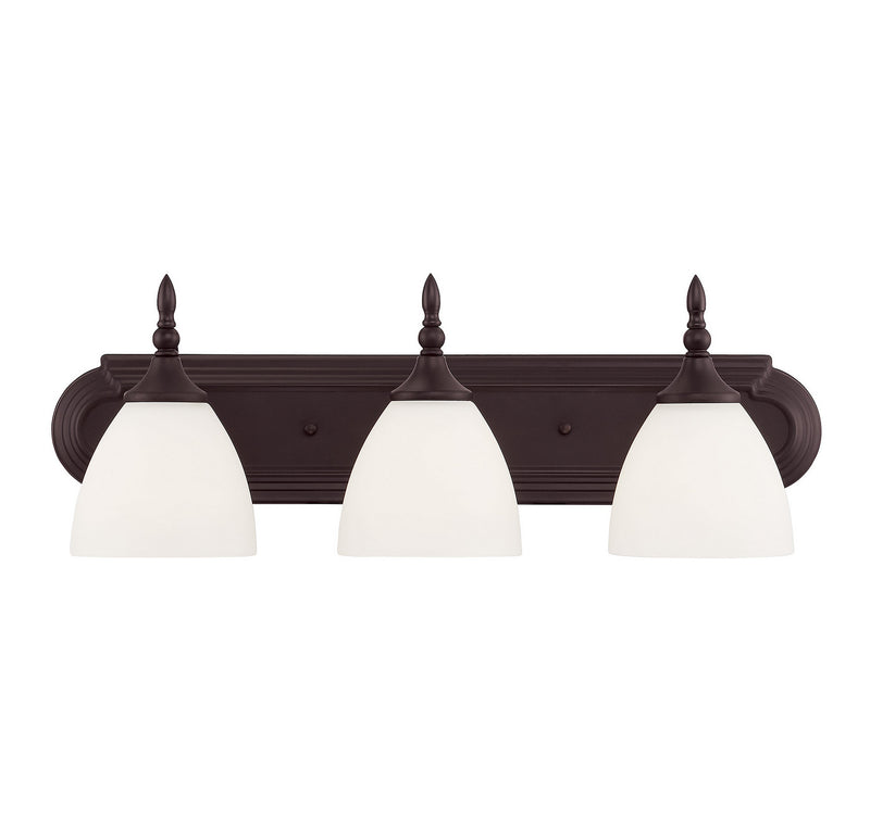 Savoy House Herndon 8-1007-3-13 Three Light Bath Bar, English Bronze Finish - LightingWellCo