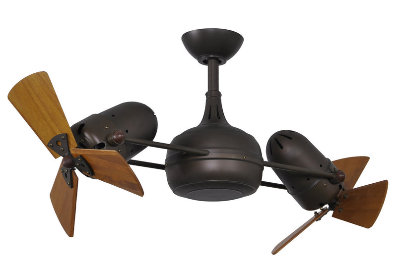 Matthews Fan Company Dagny DG-TB-WD 38``Ceiling Fan, Textured Bronze Finish - LightingWellCo