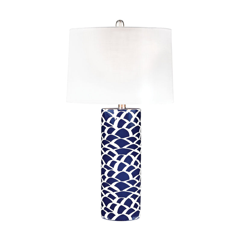 ELK Home D2792 One Light Table Lamp, Navy Finish-LightingWellCo