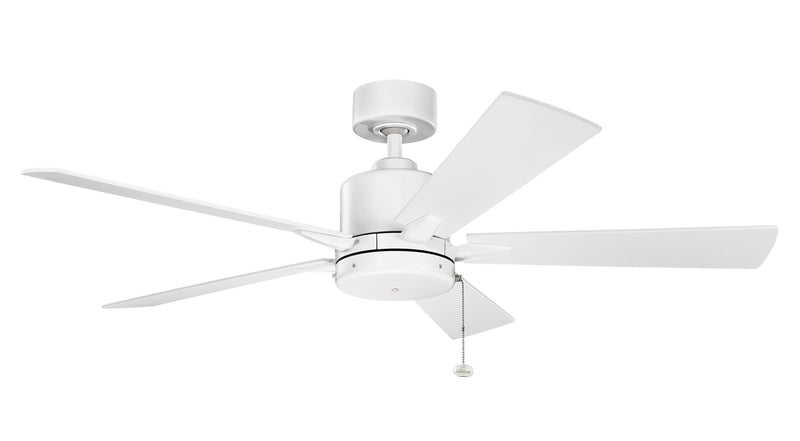 Kichler 330242MWH 52``Ceiling Fan, Matte White Finish - LightingWellCo