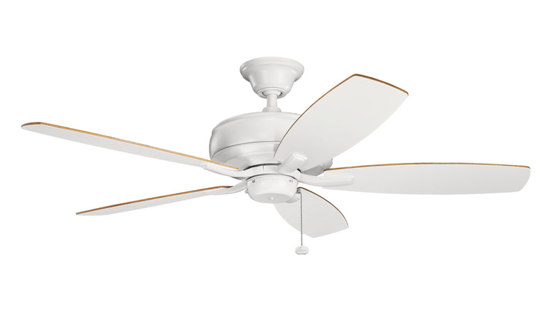 Kichler 330247MWH 52``Ceiling Fan, Matte White Finish - LightingWellCo