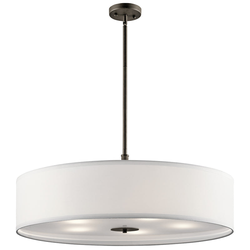 Kichler 42196OZ Five Light Pendant, Olde Bronze Finish - LightingWellCo