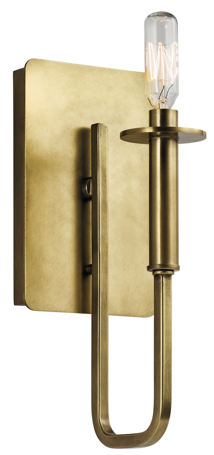 Kichler 43363NBR One Light Wall Sconce, Natural Brass Finish - LightingWellCo