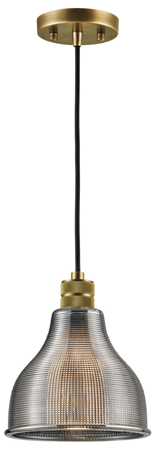 Kichler 43551NBR One Light Mini Pendant, Natural Brass Finish - LightingWellCo