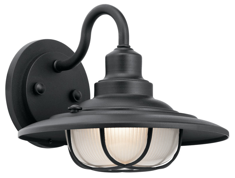 Kichler 49691BKT One Light Outdoor Wall Mount, Textured Black Finish - LightingWellCo