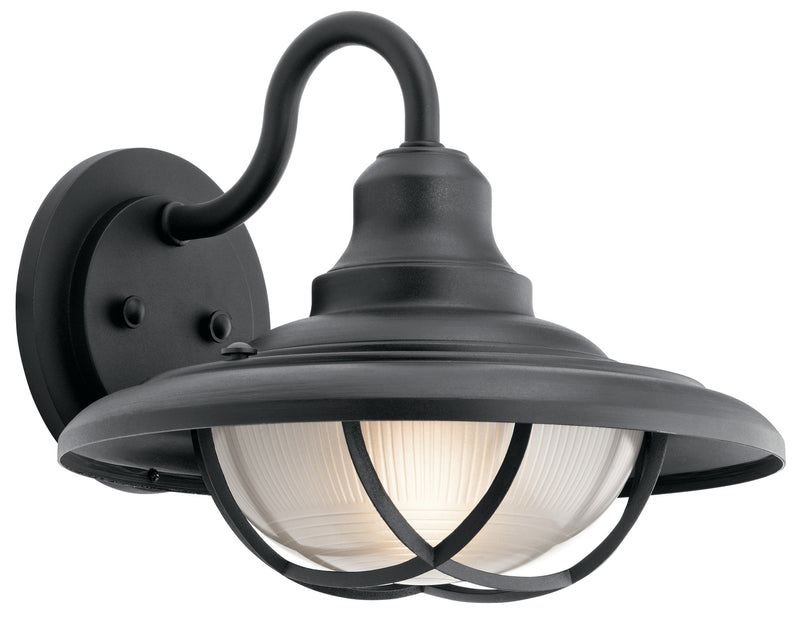 Kichler 49693BKT One Light Outdoor Wall Mount, Textured Black Finish - LightingWellCo