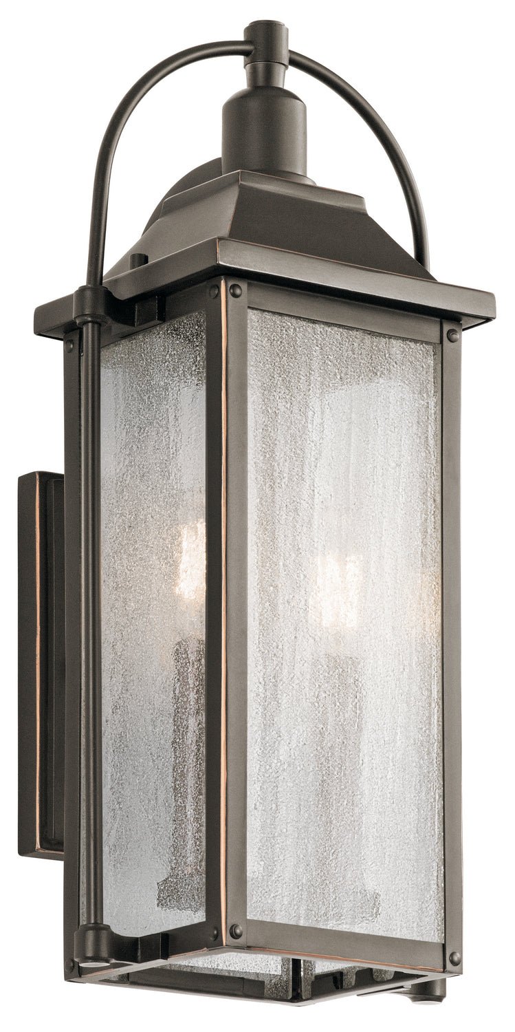 Kichler 49714OZ Two Light Outdoor Wall Mount, Olde Bronze Finish - LightingWellCo