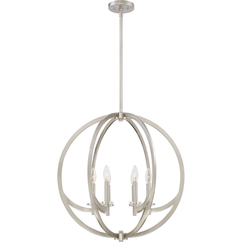 Quoizel ON2824BN Six Light Pendant, Brushed Nickel Finish - LightingWellCo