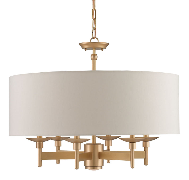 Currey and Company 9299 Seven Light Chandelier, Antique Brass Finish-LightingWellCo