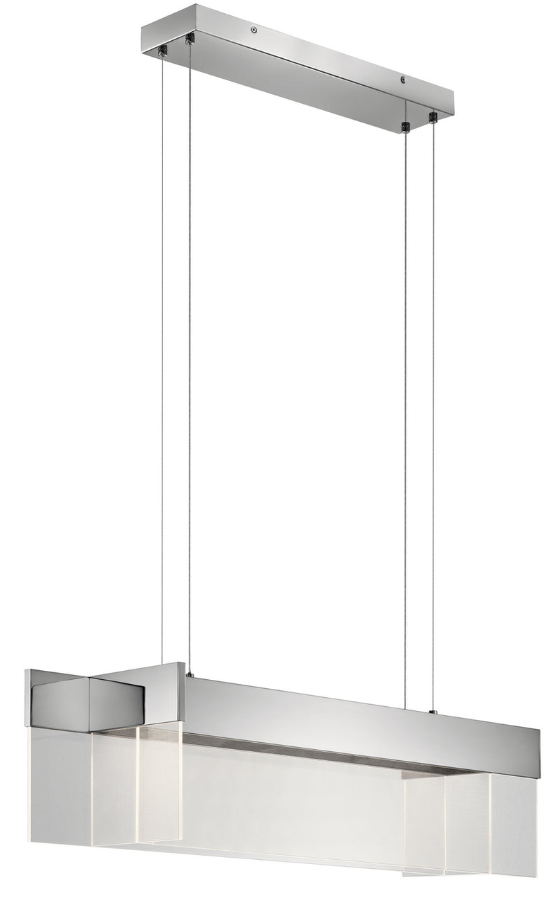 Kichler 83732 LED Linear Pendant, Chrome Finish - LightingWellCo