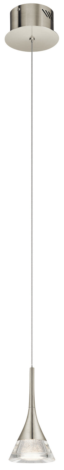 Kichler 83790 LED Mini Pendant, Brushed Nickel Finish - LightingWellCo