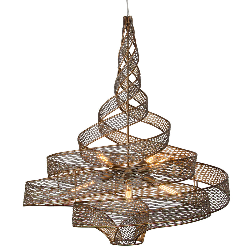 Varaluz 240P06LHO Six Light Pendant, Hammered Ore Finish - LightingWellCo