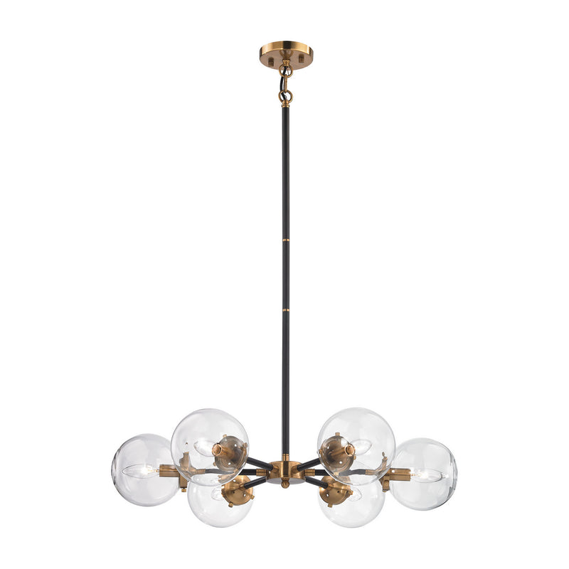 ELK Home 14432/6 Six Light Chandelier, Antique Gold Finish-LightingWellCo