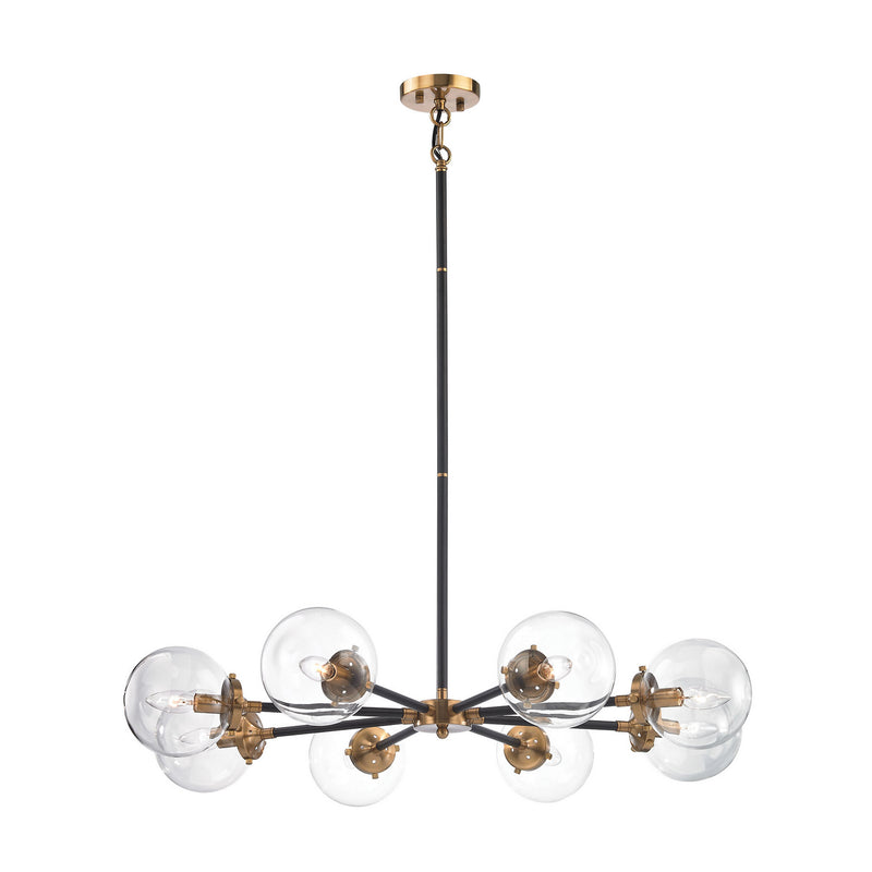 ELK Home 14433/8 Eight Light Chandelier, Antique Gold Finish-LightingWellCo