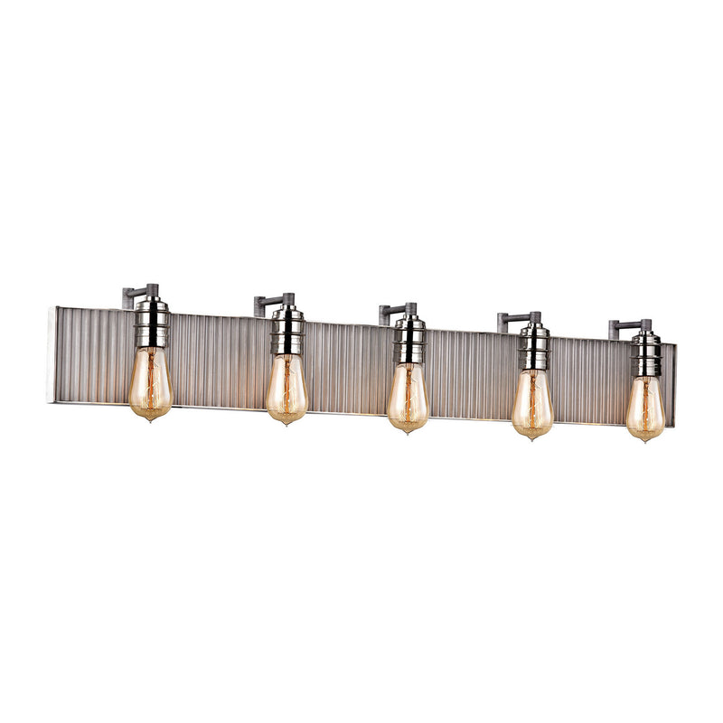 ELK Home 15924/5 Five Light Vanity, Polished Nickel Finish - At LightingWellCo