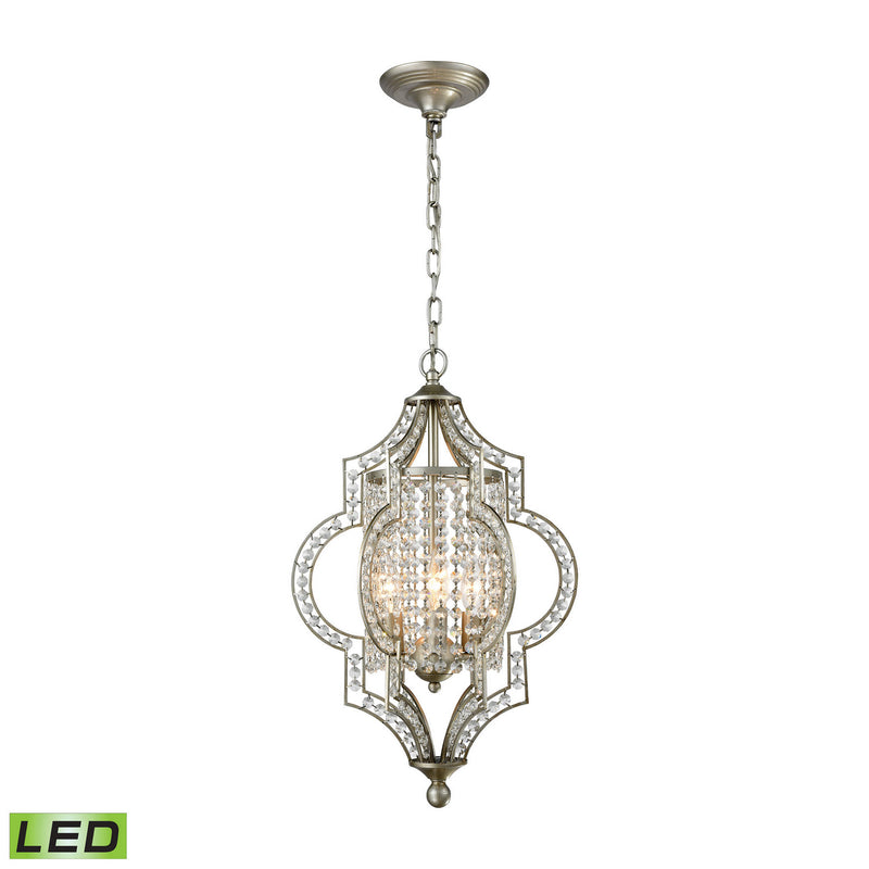 ELK Home 16270/3-LED LED Chandelier, Aged Silver Finish - At LightingWellCo