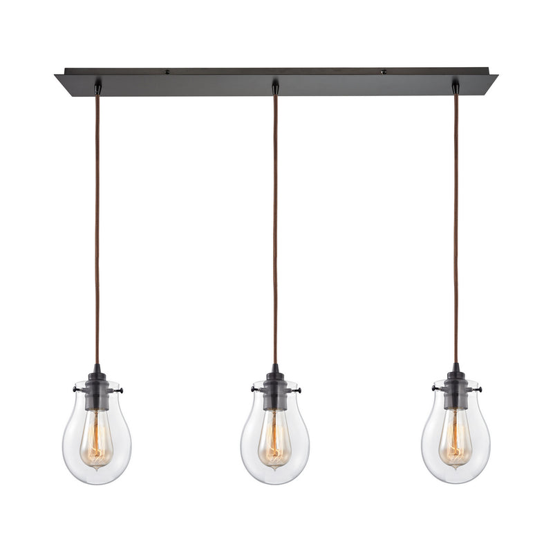 ELK Home 31934/3LP Three Light Pendant, Oil Rubbed Bronze Finish-LightingWellCo