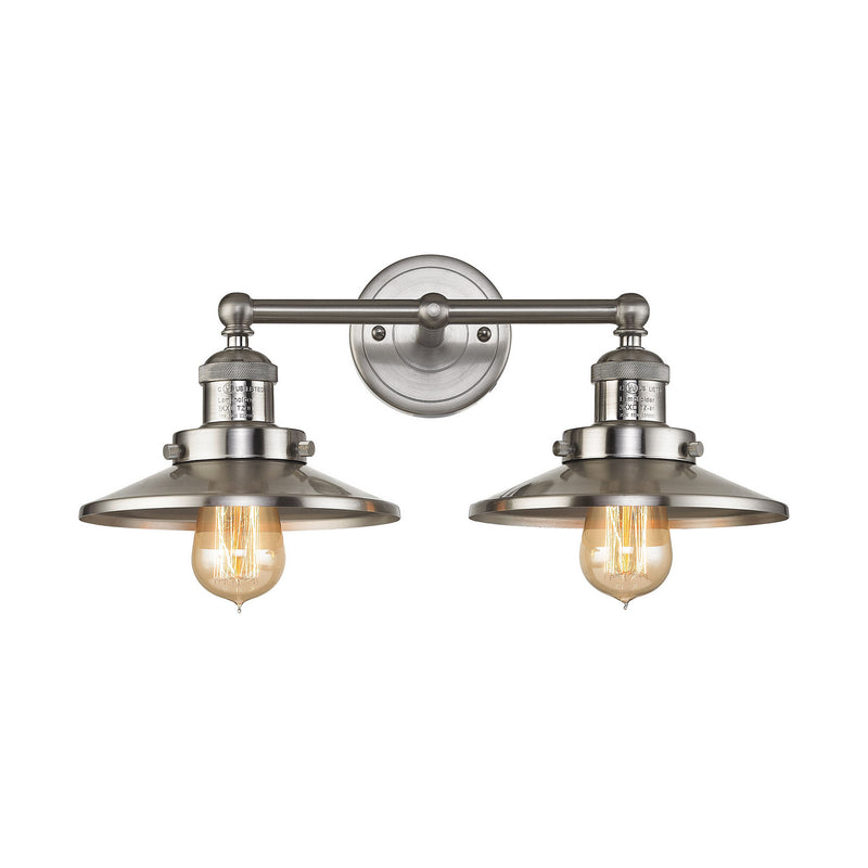 ELK Home 67171/2 Two Light Vanity Lamp, Satin Nickel Finish - At LightingWellCo