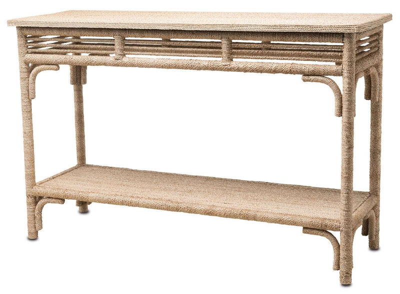 Currey and Company 3000-0012 Console Table, Natural Finish - LightingWellCo