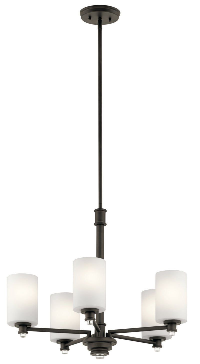 Kichler 43923OZ Five Light Chandelier, Olde Bronze Finish - LightingWellCo