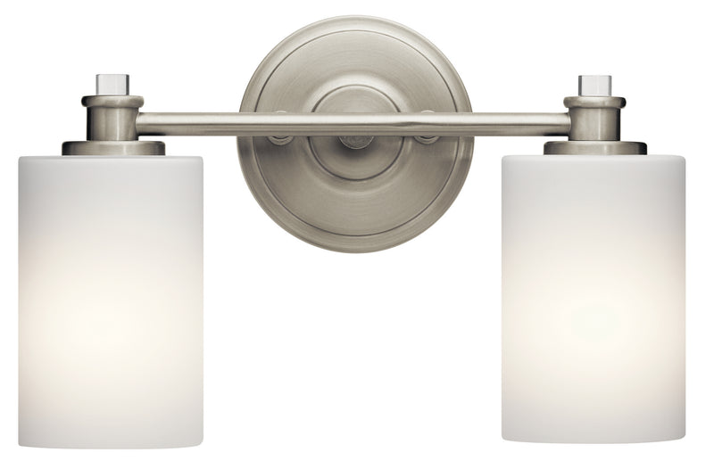 Kichler 45922NI Two Light Bath, Brushed Nickel Finish - LightingWellCo