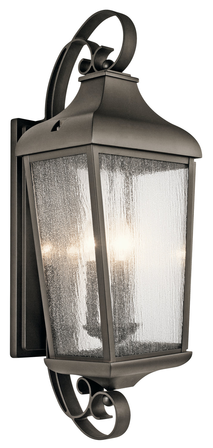 Kichler 49738OZ Three Light Outdoor Wall Mount, Olde Bronze Finish - LightingWellCo