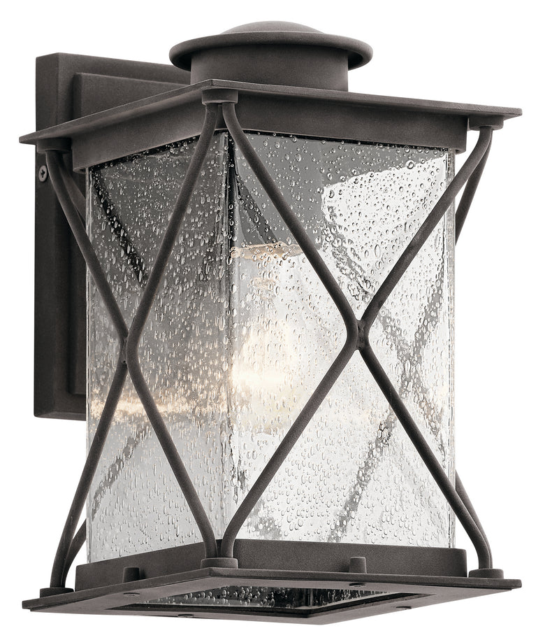 Kichler 49743WZC One Light Outdoor Wall Mount, Weathered Zinc Finish - LightingWellCo