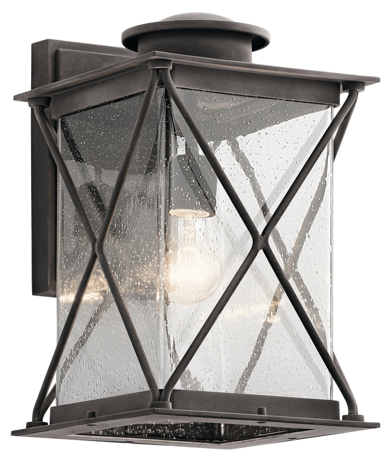 Kichler 49745WZC One Light Outdoor Wall Mount, Weathered Zinc Finish - LightingWellCo