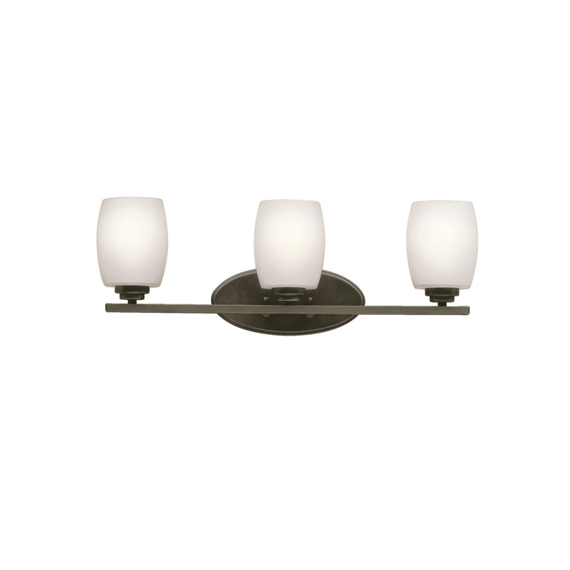 Kichler 5098OZS Three Light Bath, Olde Bronze Finish - LightingWellCo