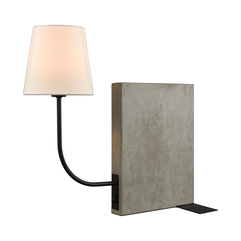 ELK Home D3206-LED LED Table Lamp, Concrete Finish-LightingWellCo