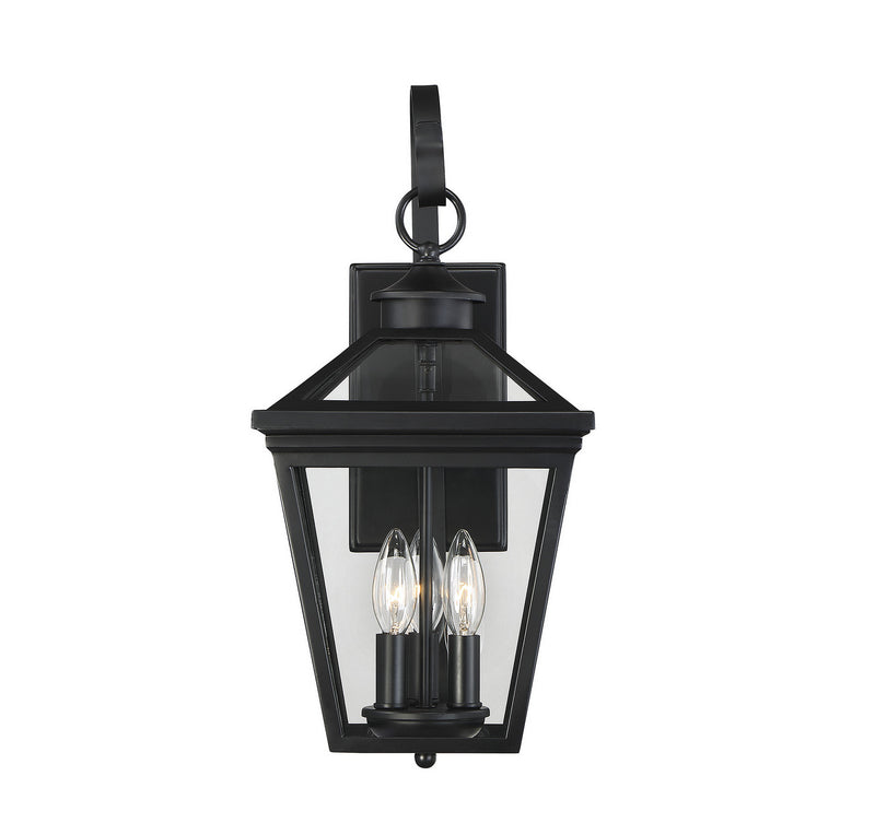 Savoy House 5-141-BK Three Light Wall Lantern, Black Finish LightingWellCo