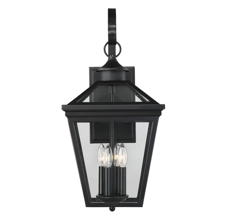 Savoy House 5-142-BK Four Light Outdoor Wall Lantern, Black Finish LightingWellCo