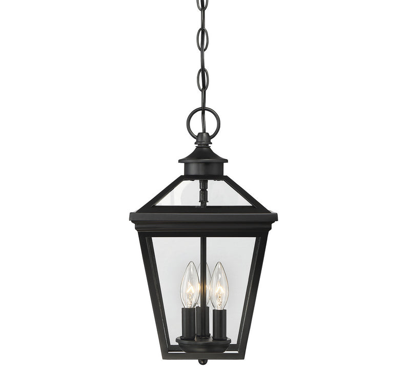 Savoy House 5-146-BK Three Light Hanging Lantern, Black Finish LightingWellCo