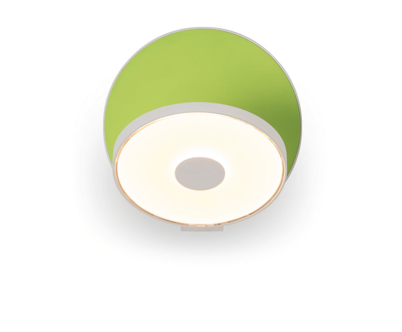 Koncept GRW-S-MWT-MGN-HW LED Wall Sconce, Matte White, Matte Green Finish - LightingWellCo