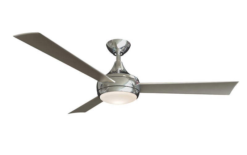 Matthews Fan Company Donaire DA-BS Ceiling Fan, Brushed Stainless Finish - LightingWellCo