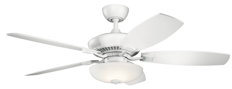 Kichler 330013MWH 52``Ceiling Fan, Matte White Finish - LightingWellCo