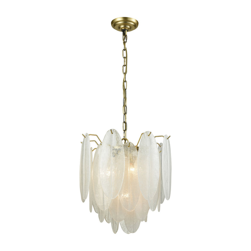 ELK Home D3310 Four Light Chandelier, White Finish-LightingWellCo