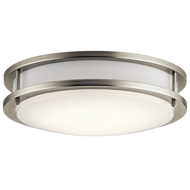 Kichler 10784NILED LED Flush Mount, Brushed Nickel Finish - LightingWellCo