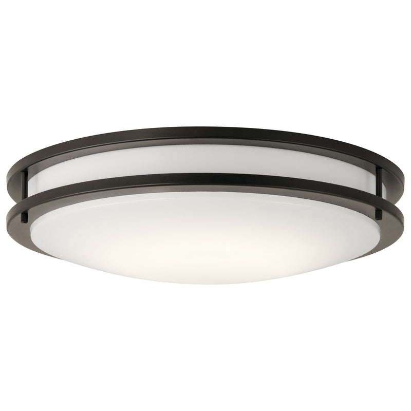 Kichler 10786OZLED LED Flush Mount, Olde Bronze Finish - LightingWellCo