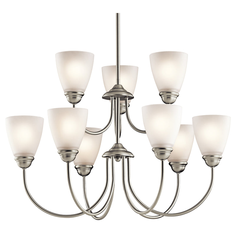 Kichler 43639NIL18 LED Chandelier, Brushed Nickel Finish - LightingWellCo