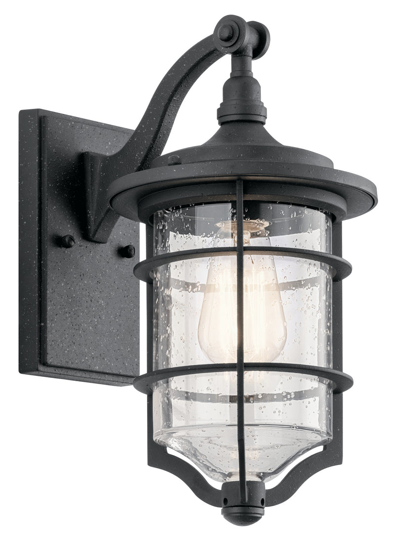 Kichler 49126DBK One Light Outdoor Wall Mount, Distressed Black Finish - LightingWellCo