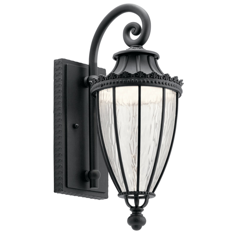 Kichler 49751BKTLED LED Outdoor Wall Mount, Textured Black Finish - LightingWellCo