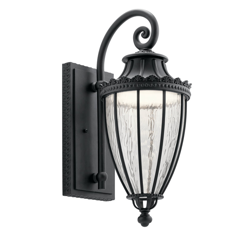 Kichler 49752BKTLED LED Outdoor Wall Mount, Textured Black Finish - LightingWellCo