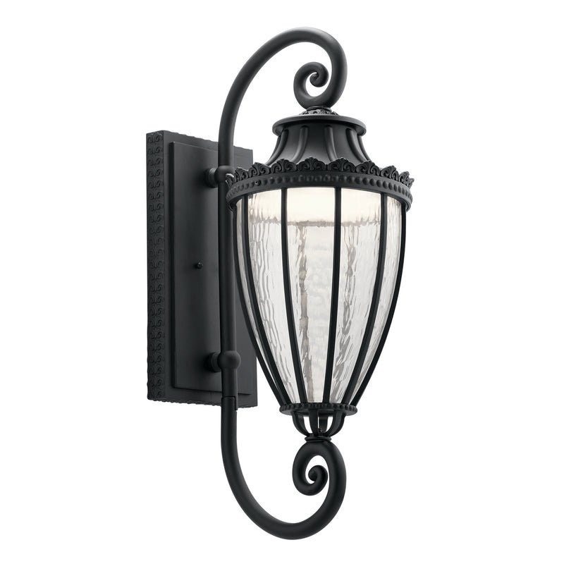 Kichler 49753BKTLED LED Outdoor Wall Mount, Textured Black Finish - LightingWellCo