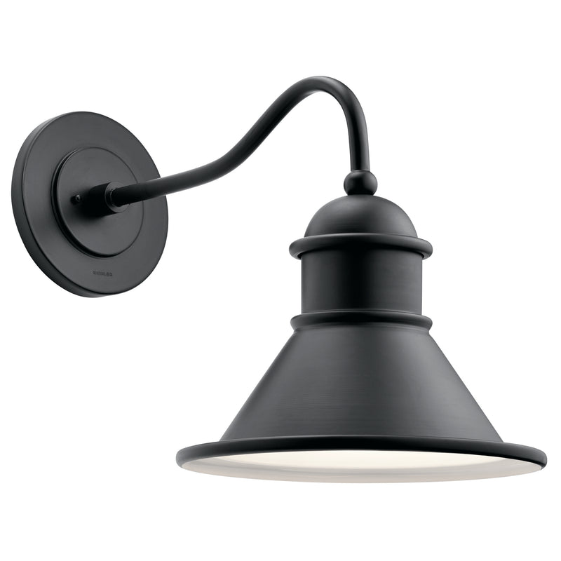 Kichler 49776BK One Light Outdoor Wall Mount, Black Finish-LightingWellCo