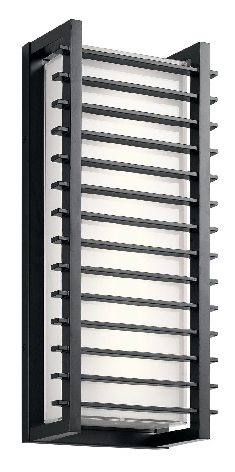 Kichler 49786BKLED LED Outdoor Wall Mount, Black Finish - LightingWellCo