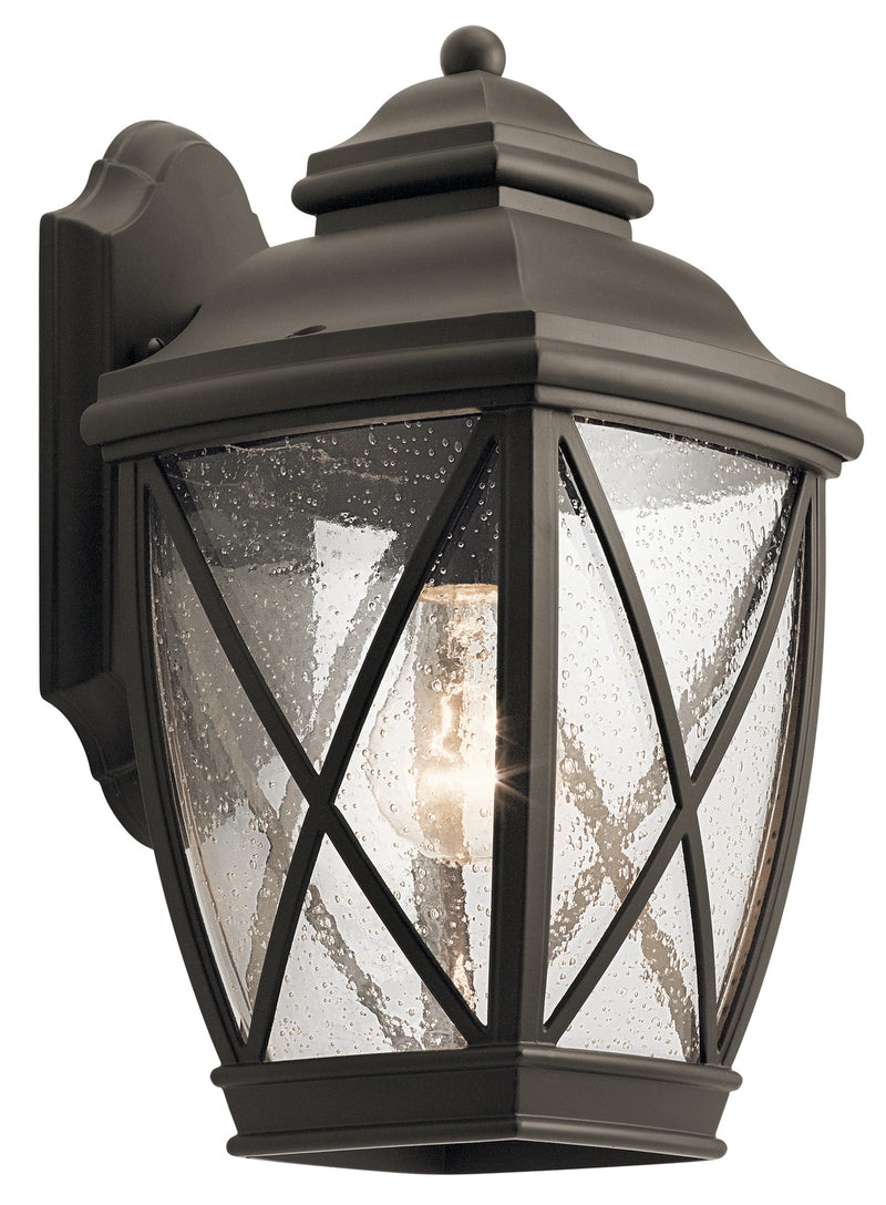 Kichler 49841OZ One Light Outdoor Wall Mount, Olde Bronze Finish - LightingWellCo