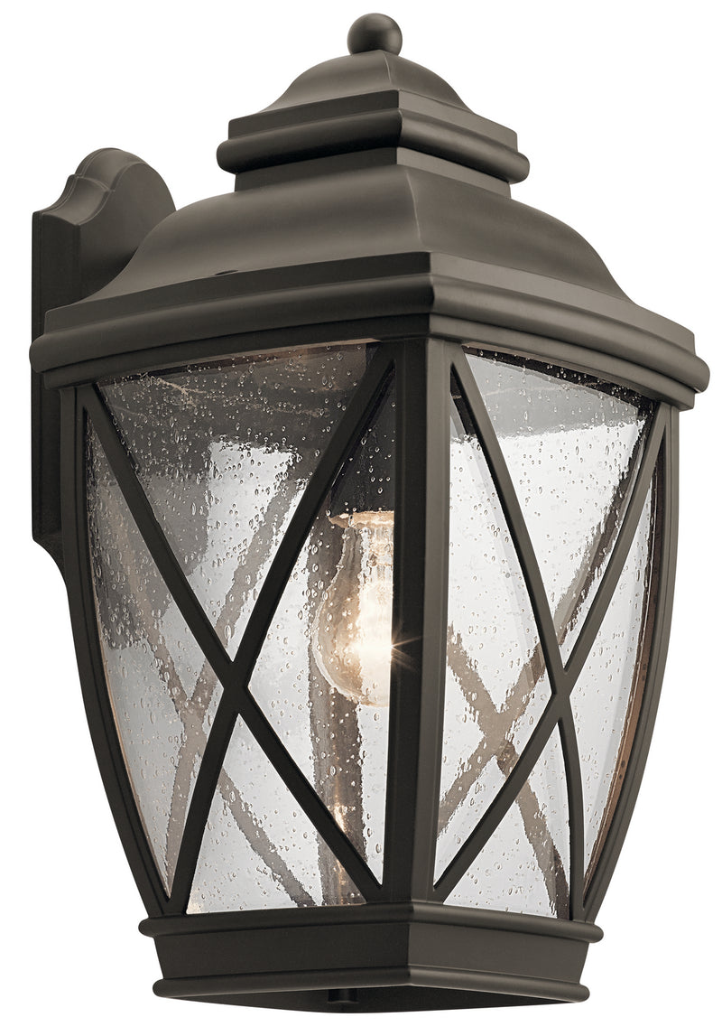 Kichler 49842OZ One Light Outdoor Wall Mount, Olde Bronze Finish - LightingWellCo